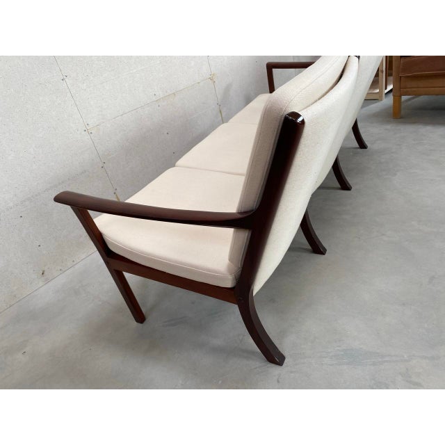 Wood 3-Seater Sofa attributed to Ole Wanscher For Sale - Image 7 of 14