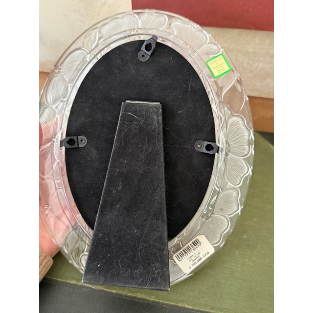 Transparent Marquis by Waterford Crystal Picture Frame Floral Glass Frame Made in Austria For Sale - Image 8 of 12