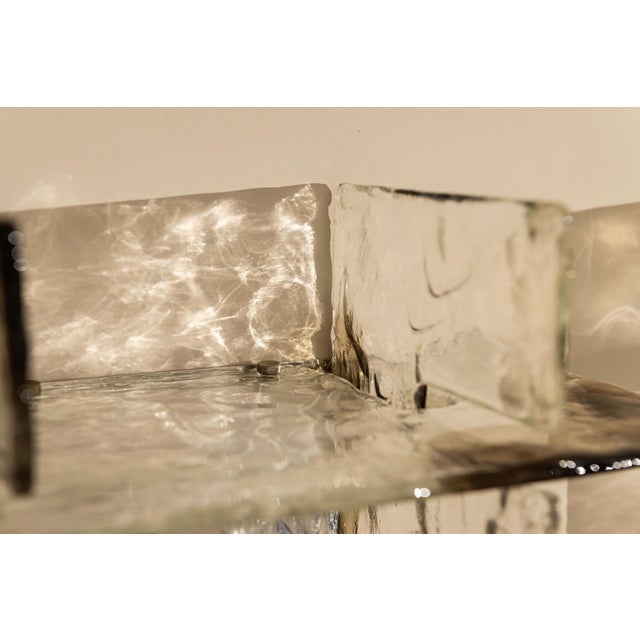 LP 256 Wall Lamps in Crystal and Tobacco by Carlo Nason for AV Mazzega, Italy, 1970s, Set of 4 For Sale - Image 16 of 17