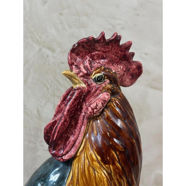 Earthenware Rooster by P. Comoléra, 1888 For Sale - Image 17 of 18