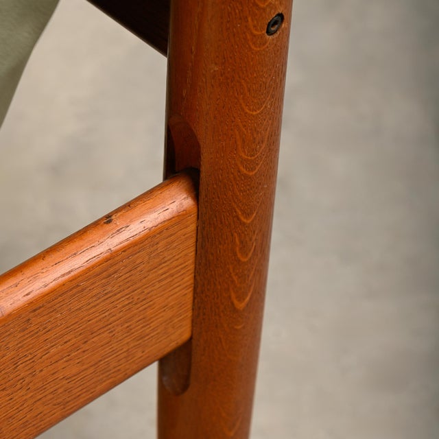 Set of Oak and Leather Lounge Chair in the style of Sergio Rodrigues and Jean Gillon, 1960s For Sale - Image 16 of 18