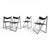 Folding Dining Chairs by Fantoni&Geraci for Lübke, 1969, Set of 4 For Sale - Image 11 of 18