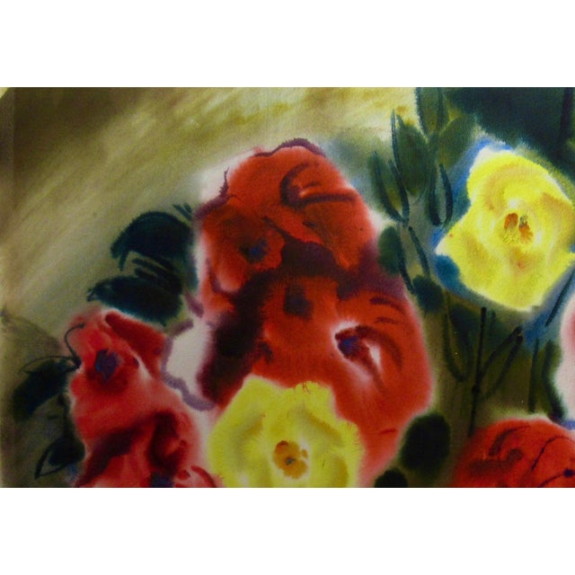 Artist: Lewis Suzuki (Japanese/American, 1920/2016) Title: Still Life with Flowers Medium: Watercolor Paper: Watercolor...