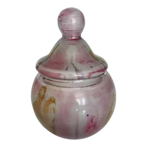 Antonio Da Ros for Cenedese Murano Art Glass Lidded Jar Bowl, Italy 1970s