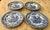 Ceramic Antique English Blue & White Transferware Serving Bowls & Plates, “Ancient Ruins” by Ashworth Bros, Set of 4 For Sale - Image 7 of 11