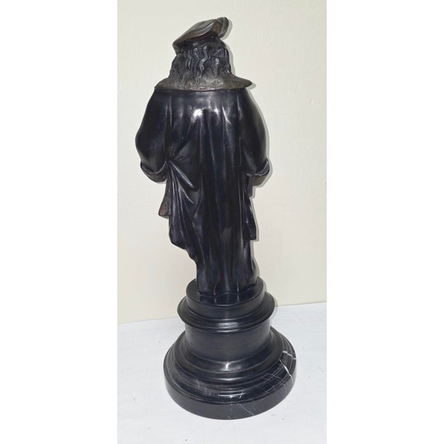 Renaissance Bronze Sculpture of Rembrandt For Sale - Image 3 of 4