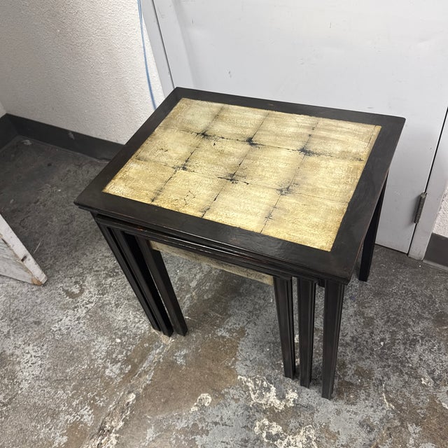 Neiman Marcus Nesting Tables, Set of Three For Sale - Image 10 of 10