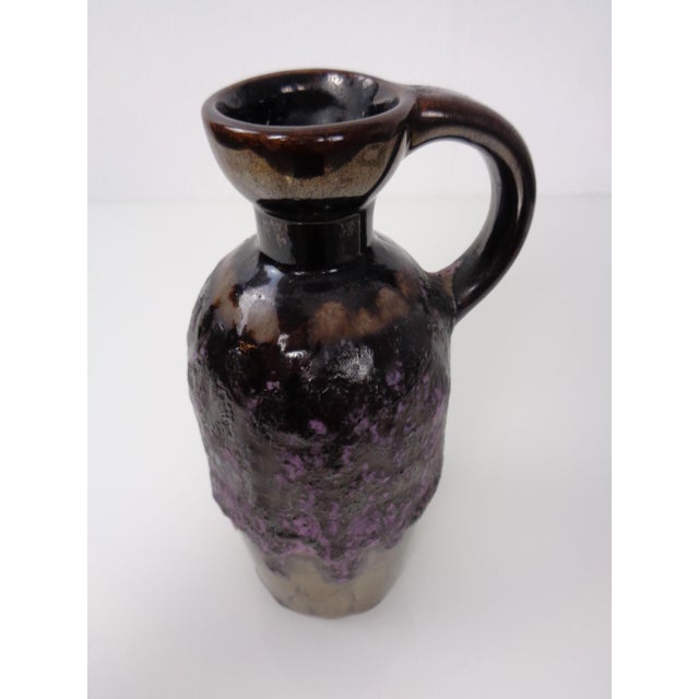 Purple & Gold Lava 321/3 Ceramic Vase from Ruscha, 1960s For Sale - Image 12 of 18