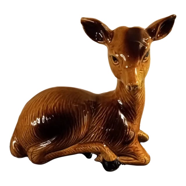Vintage Ceramarte Deer Figurine, Made in Brazil For Sale