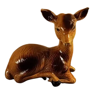 Vintage Ceramarte Deer Figurine, Made in Brazil