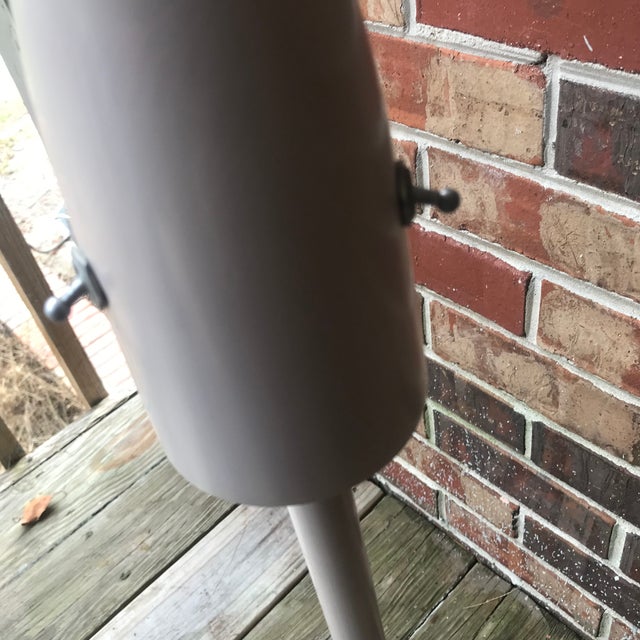 Kurt Versen 1940s Kurt Versel Enameled Atomic Industrial Floor Lamp For Sale - Image 4 of 18