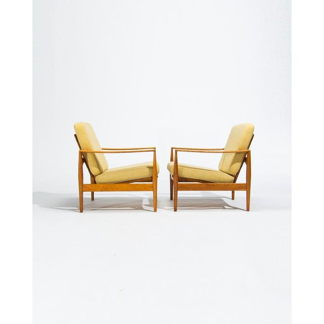 Niels Koefoed Set of Mid-Century Modern Danish Lounge Chairs in Oak by Niels Koefoed, 1950s For Sale - Image 4 of 13