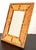 Vintage Tortoise Rattan Bamboo Tabletop Framed Mirror. For Sale - Image 4 of 10