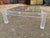 Vintage Mid Century Modern Lucite Glass Top Coffee Cocktail Table For Sale - Image 9 of 18
