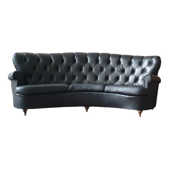 Chesterfield Leather Sofa, Italy For Sale