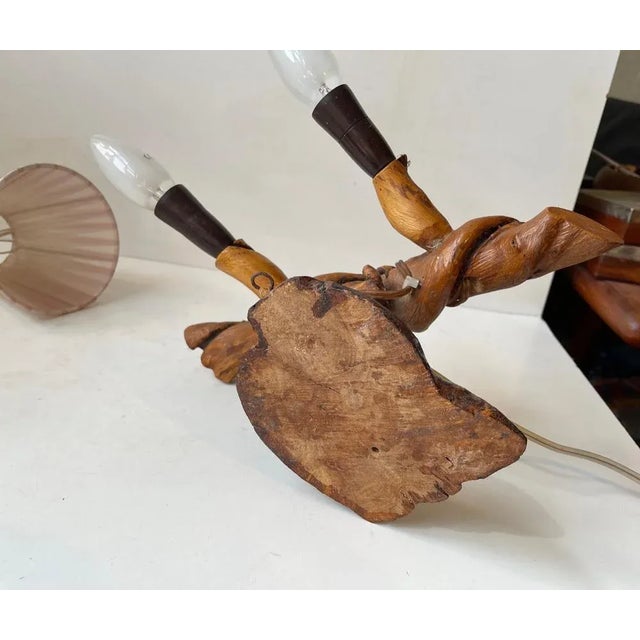 Brown Italian Wall Sconce in Vine Tree, 1950s For Sale - Image 8 of 10