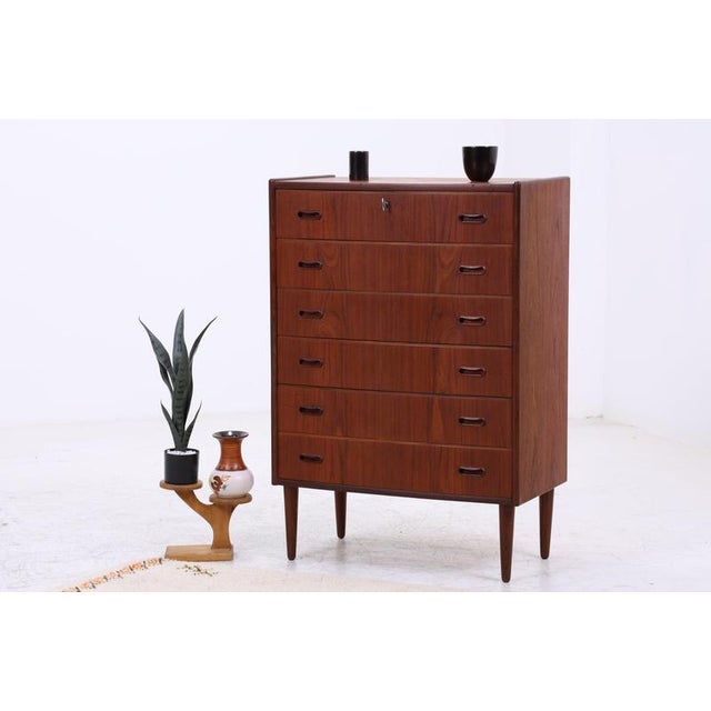 Mid-Century Teak Chest of 6 Drawers, 1960s For Sale - Image 15 of 15