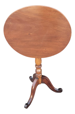 19th Century American Cherry Candle Stand Table Refurbished