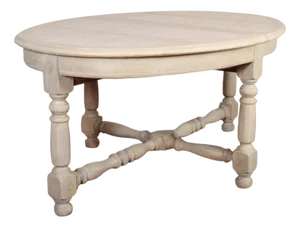 French Bleached Oak Dining Table