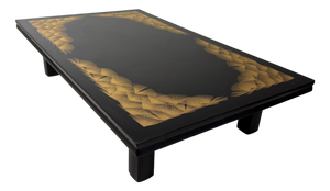 Japanese Low Table in Black Lacquer, 1970s