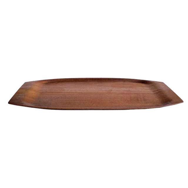Mid-Century Modern Mid 20th Century Swedish Åry Nybro Fanérprodukter Bentwood Teak Tray For Sale - Image 3 of 13