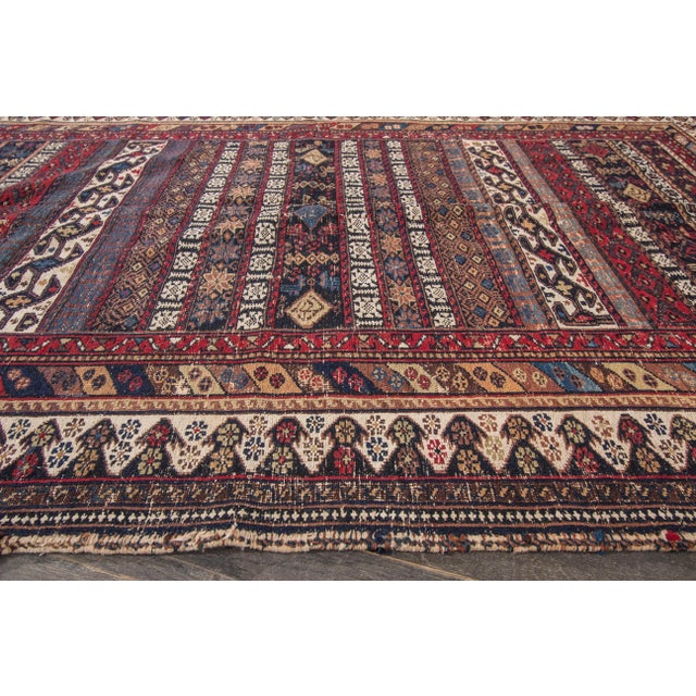 Mid 20th Century Mid-20th Century Vintage Caucasian Shirvan Rug- 4'8" X 7'6" For Sale - Image 5 of 8