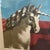 Fabulous surrealist serigraph circa 1980 by German artist Gerhard Wind “Unicorn.”