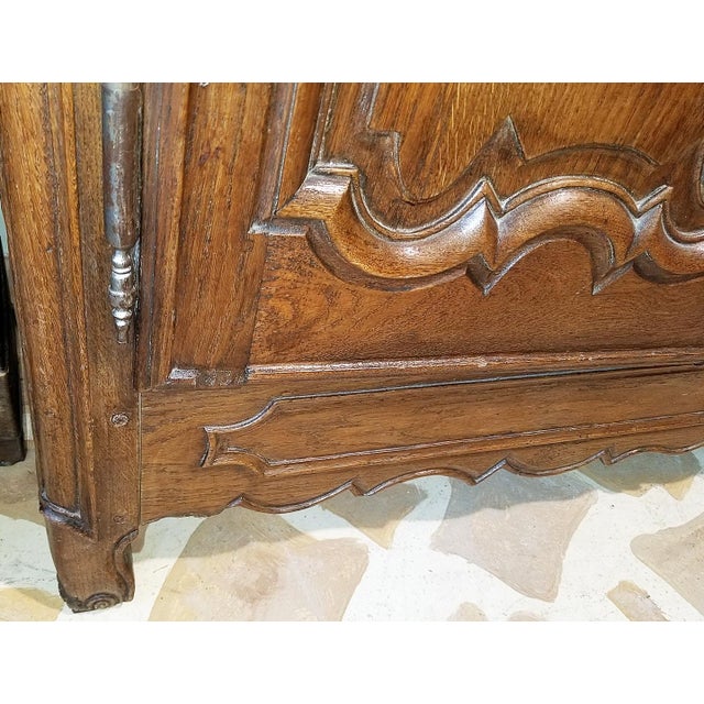 18c French Country Armoire From S. Normandy For Sale - Image 10 of 12