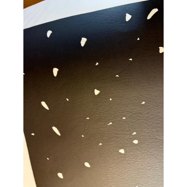 Abstract Mimmo Paladino Huge Italian Neo Expressionist Mimmo Paladino Linoleum Block Print Atlantico 1987 For Sale - Image 3 of 12