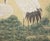 "Cranes and the Big Pine Tree", Showa Era Japanese Silk Scroll Painting For Sale - Image 12 of 17