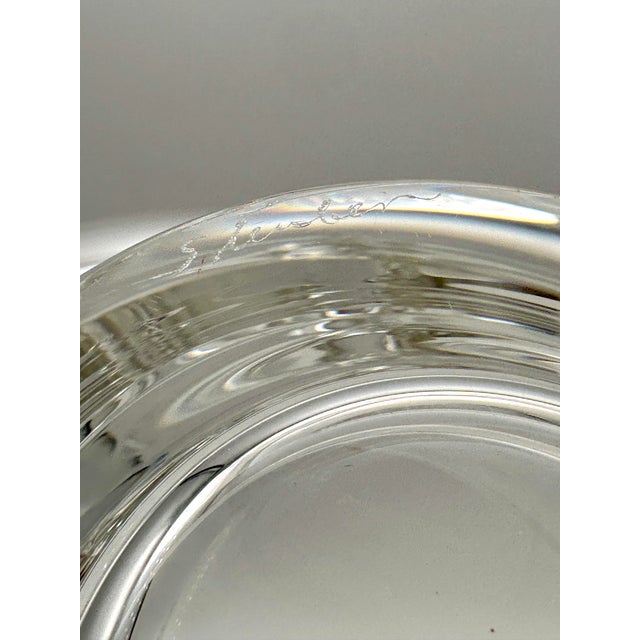 Mid 20th Century Steuben Calyx Art Glass Crystal Bowl For Sale In Chicago - Image 6 of 7