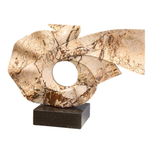 Fritz Olsen - Signed 1988 Marble Hand Carved Biomorphic Contemporary Sculpture