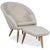 Set of Oda Lounge Chair and Ottoman in Cream Upholstery from Audo Copenhagen For Sale - Image 18 of 18