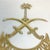 Mid-Century Boho Chic Islamic Brass Saudi Arabia National Emblem. For Sale - Image 4 of 10