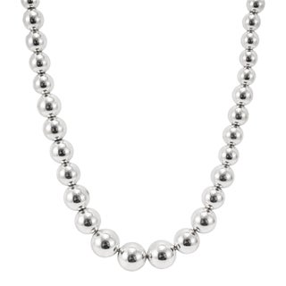 Tiffany & Co. Hardwear 925 Sterling Silver Graduated Ball Beads Chain Necklace For Sale