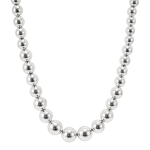 Tiffany & Co. Hardwear 925 Sterling Silver Graduated Ball Beads Chain Necklace