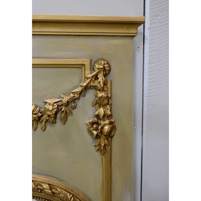19th Century Louis XVI Overmantel Mirror For Sale - Image 5 of 9