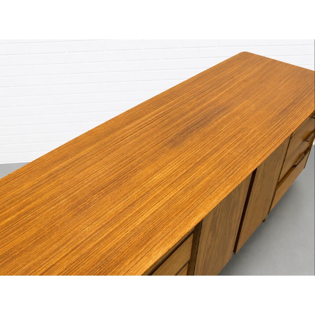 Mid Century Modern African Teak Sideboard | Scandinavian Credenza, Made in England, C. 1960’s For Sale - Image 16 of 17