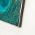 Turquoise Psychedelic Turquoise Acrylic Resin Art Wall Sculpture Panel by Lorraine Stelzer For Sale - Image 8 of 12