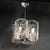 1970s Mid-Century Modern Hand-Blown Murano Mottled Glass & Nickel Chandelier by Mazzega For Sale - Image 12 of 18