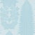 Zoffany Marsden`s Palm Damask Wallpaper in Blue Stone - a Sample For Sale