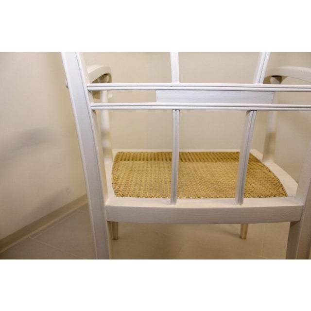 Art Nouveau White Lacquered Beech Armchair by Josef Hoffmann For Sale - Image 9 of 18