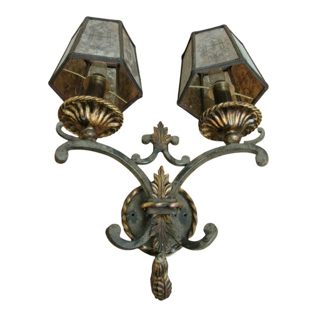 1990s Fine Art Lamps French Regency Torchiere wall Sconce Lamp Lighting A For Sale
