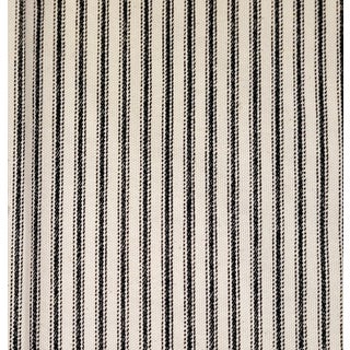 Vintage Textile Art & Film Black/White Cotton Ticking Stripe- 5 Yards For Sale