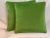 These are decorative Italian pillows in a designer quality soft velvet Beautiful Apple Green heavyweight velvet. The...