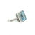 Natural Topaz Diamond Ring 6.5 14k W Gold 5.1 TCW Certified For Sale - Image 4 of 7