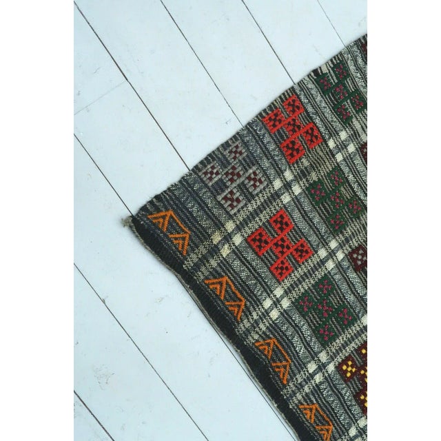 1960s Oversized Turkish Kilim Rug - 71"x150" For Sale - Image 11 of 13