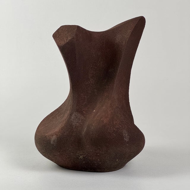A Ruth Dian Pumphrey (American 1942 - 2019) abstract ceramic sculpture circa 1980's. It is signed on the bottom. This...