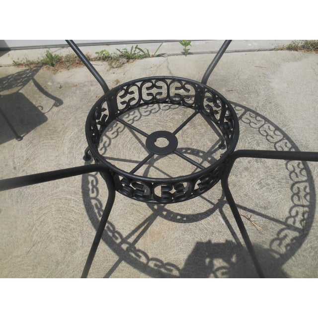 Black Vintage 1960's Arthur Umanoff Granada Table & 4 Chairs For Sale - Image 8 of 9