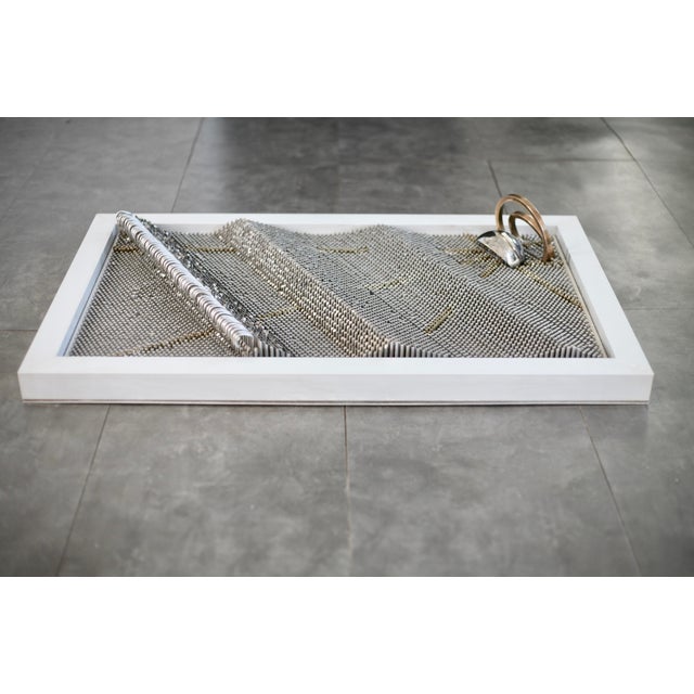 Sculpture, 1980s, Steel Rods with Aluminum Support For Sale - Image 6 of 18